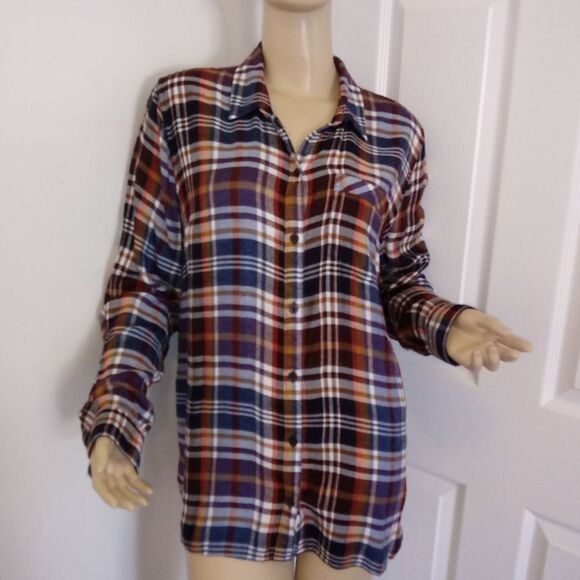 Lucky Brand Plaid Long Sleeve Shirt - Picture 6 of 6